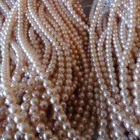 Гердани стъклени  перли, снимка 3 - Колиета, медальони, синджири - 43579637