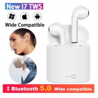 Безжични Блутут слушалки i7s TWS с кутия за зареждане и пренасяне, снимка 1 - Слушалки, hands-free - 26599485