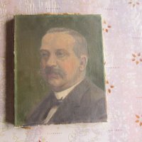 Стара картина масло върху платно подписана ДРГМ 1894, снимка 3 - Картини - 37669709
