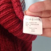 Пухкав дизайнерски пуловер от мохер и примеси "samsoe & samsoe"®, снимка 6 - Блузи с дълъг ръкав и пуловери - 40154204