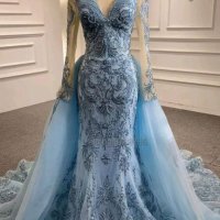 Бална рокля тип принцеса в лилаво с 3 Д апликация, снимка 1 - Рокли - 43342547