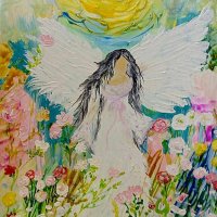 Картина "Ангел на красотата", снимка 1 - Картини - 39137425