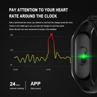 ХИТ M4 Smart фитнес умна гривна часовник крачкомер fitness band пулс , снимка 4 - Смарт гривни - 27114758