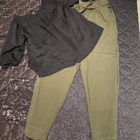 Дамски сет от панталон и блузка, снимка 3 - Панталони - 44855470
