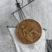 Монета - Великобритания - 1/2 (половин) пени | 1922г., снимка 1 - Нумизматика и бонистика - 38814547
