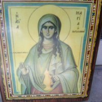 Гръцка икона на Мария Магдалена, снимка 4 - Други ценни предмети - 37225921