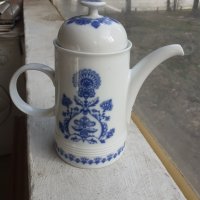 Чайник немски порцелан кобалт маркировка, снимка 1 - Антикварни и старинни предмети - 40074138