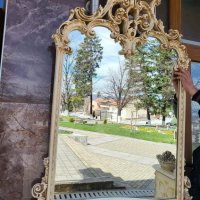 Италианска барокова конзола с огледало б22, снимка 4 - Огледала - 44117157