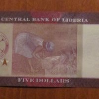 5 долара 2016 година, Либерия - UNC, снимка 2 - Нумизматика и бонистика - 40770130