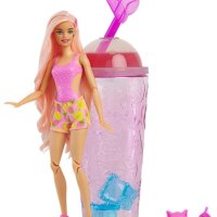 Оригинална ароматизирана кукла в чаша Barbie® Pop Reveal Fruit Series - ягодова лимонада /8 изненади, снимка 4 - Кукли - 43232567