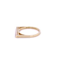 Златен дамски пръстен 1,74гр. размер:55 14кр. проба:585 модел:20217-3, снимка 3 - Пръстени - 43288214