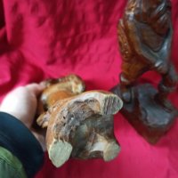 2 Дървени фигури на воини, снимка 3 - Антикварни и старинни предмети - 43988783