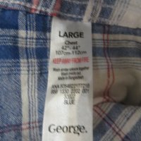 Мъжка риза с къс ръкав от лен George, снимка 5 - Ризи - 29057951