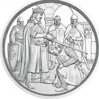 10 евро австрийска сребърна монета "Войник с ризница и меч" 1/2 oz , снимка 2 - Нумизматика и бонистика - 38815725
