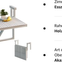 Сгъваема маса за парапети за тераса, балкон, веранда или навес, снимка 3 - Други стоки за дома - 43031381