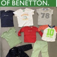 Benetton нов пролет комплект 3-6м, снимка 1 - Комплекти за бебе - 28340435