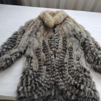 Продавам уникално палто от цели кожи от сребърна лисица . Mоже и замяна с късо., снимка 2 - Якета - 38894974