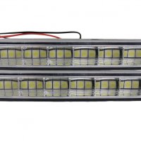 2 бр. Комплект Дневни Светлини Халогени Диодни LED DRL 12V Е4, снимка 3 - Аксесоари и консумативи - 32933153