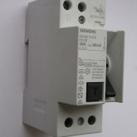 Дефектнотокова защита - SIEMENS 2P, 25A, 30mA, снимка 2 - Друга електроника - 40247060