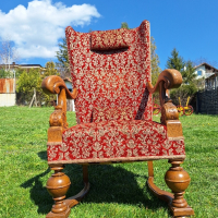антично Викторианско кресло , снимка 1 - Дивани и мека мебел - 44925741