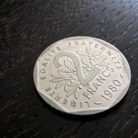 Монета - Франция - 2 франка | 1980г., снимка 1 - Нумизматика и бонистика - 28402799