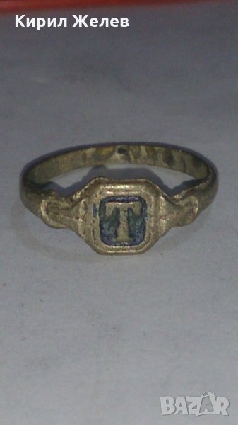 Старинен пръстен сачан орнаментиран - 60111, снимка 1
