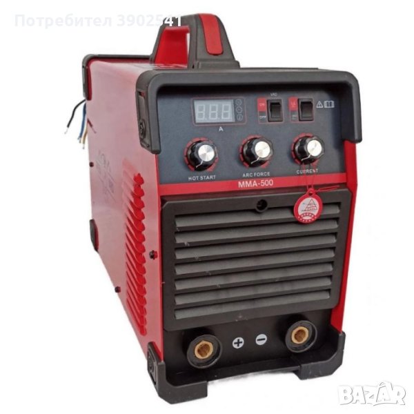 Инверторен IGBT електрожен ММА 500A, трифазен 380V, Професионален, снимка 1