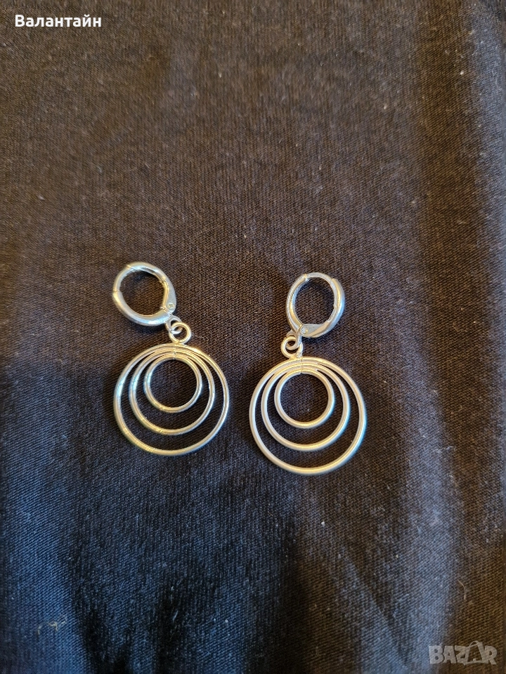 Сребърни Обеци- различни видове, снимка 1