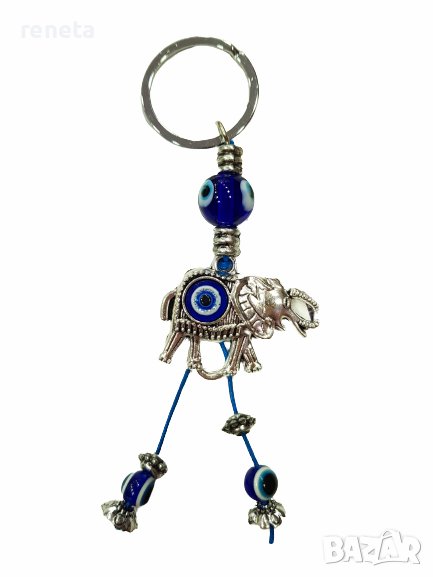 Ключодържател Слонче, Синьо око, Метален, снимка 1