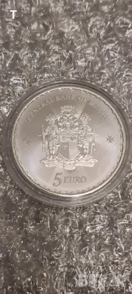 5 euro Malta 1oz silver, снимка 1