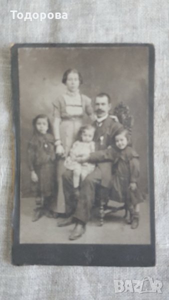 Стара картонена кабинетна снимка , снимка 1