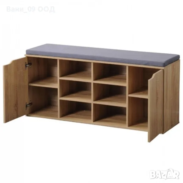Шкаф за обувки с 2 закрити ниши, снимка 1