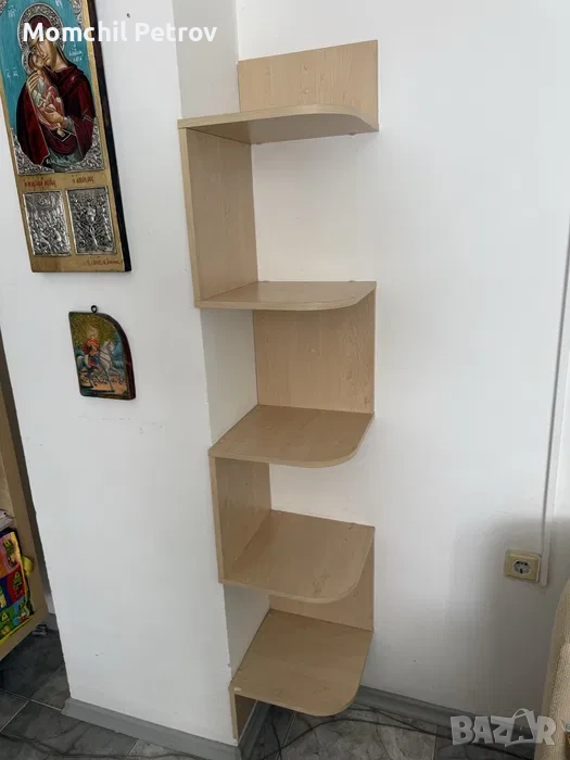Многофункционален ъглов рафт с размери 32х32х168., снимка 1