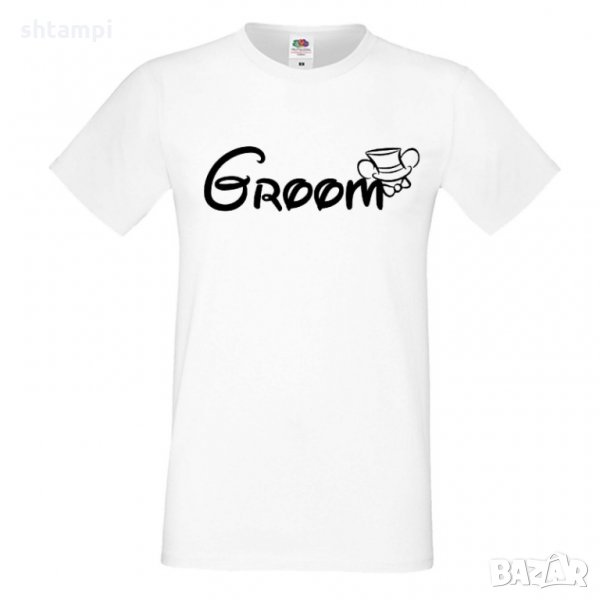 Мъжка тениска за ергенско парти GROOM Disney 01, снимка 1