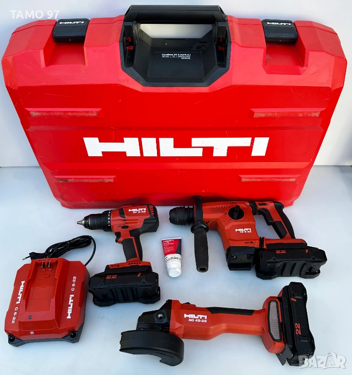 Hilti Сет Nuron - Нов Безчетков сет от перфоратор, ъглошлайф и винтоверт, снимка 1