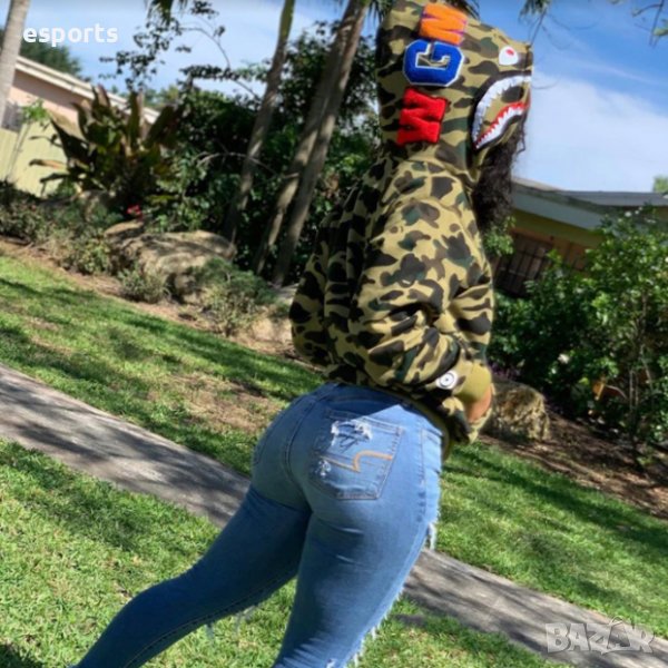 Унисекс суичър (блуза с качулка) Bape A Bathing Ape Camo, снимка 1