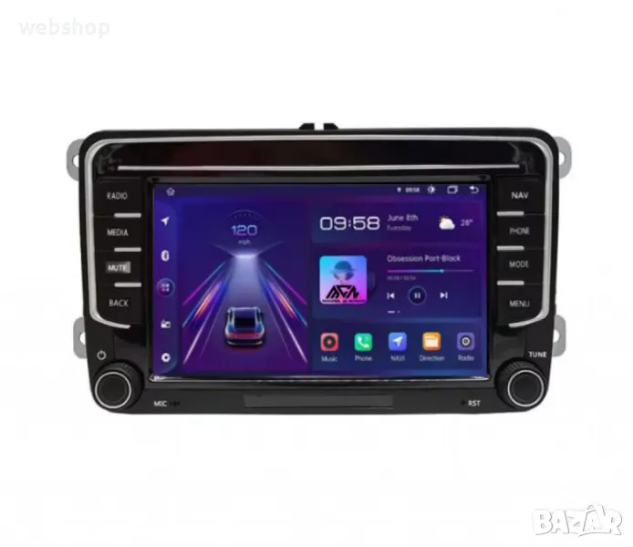 Мултимедия за VW фолксваген с Android 13 , 7 Инча, WIFI, GPS, Bluetooth, снимка 1