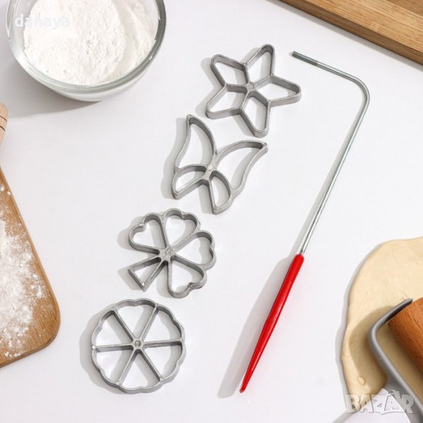 2307 Комплект форми за розети уред за дамги, снимка 1