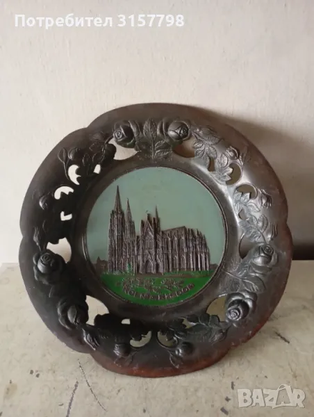 Стара чиния за декорация, снимка 1