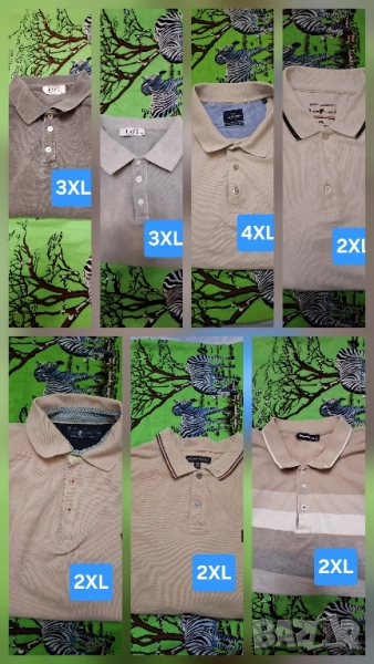 Мъжки тениски с якичка големи размери,2ХL,3XL,4XL, снимка 1