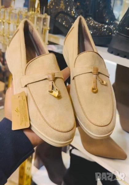 мокасини от естествен велур loro piana , снимка 1