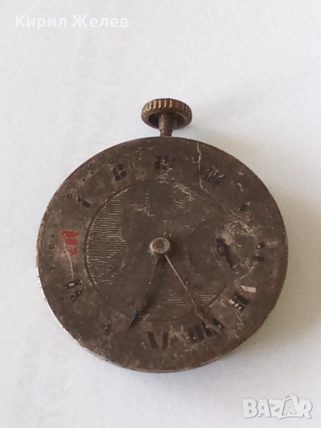 Механизъм с циферблат от стар ръчен часовник 52123, снимка 1