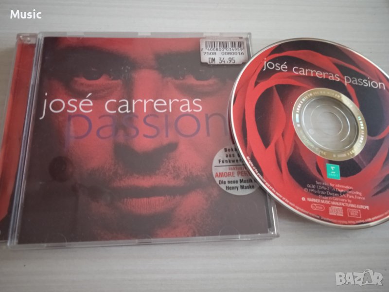 José Carreras ‎– Passion - оригинален диск, снимка 1