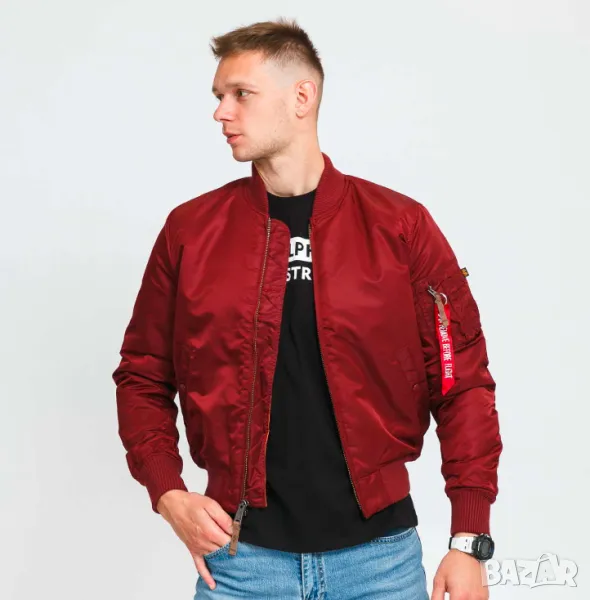 ALPHA INDUSTRIES  леко бомбър яке , унисекс модел - размер S-M, снимка 1