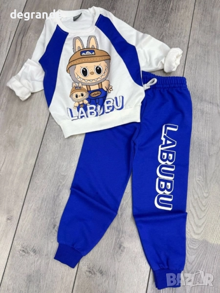 НАМАЛЕНА ЦЕНА Детски памучен комплект Labubu, снимка 1