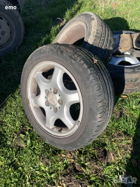 оригинални джанти за мерцедес 16 със летни гуми мишелин, снимка 1