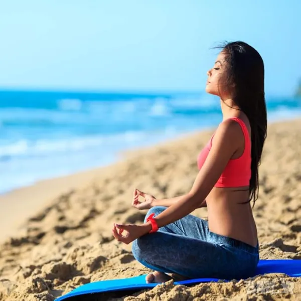 Постелка за йога пилатес 8 mm изключително дебела, екологично чиста, снимка 1