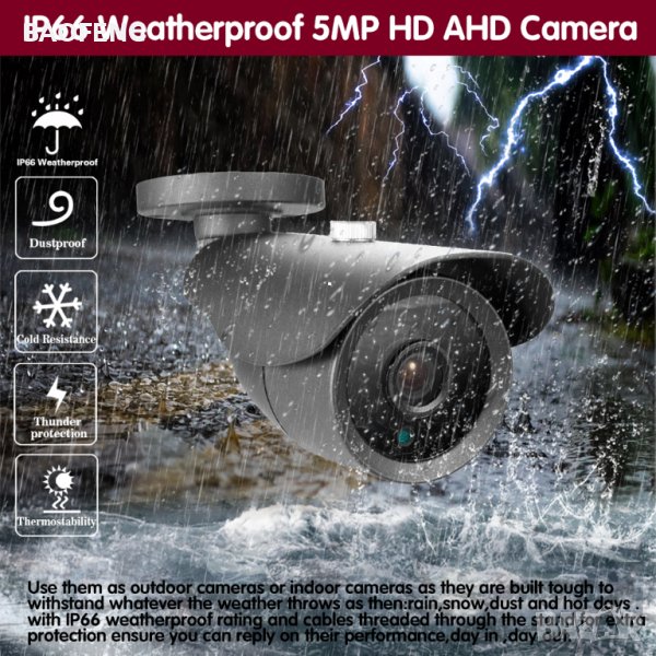 **█▬█ █ ▀█▀ Нови 5 MP 1080p AHD 8/4 канална система AHD DVR + AHD 4 и 8 КАМЕРИ HD CCTV android ios, снимка 1