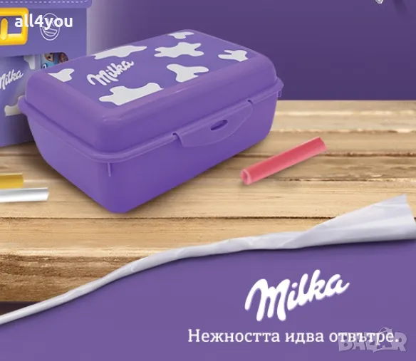 Колекционерски кутия, чаша и магнитно табло Милка / Milka, снимка 1