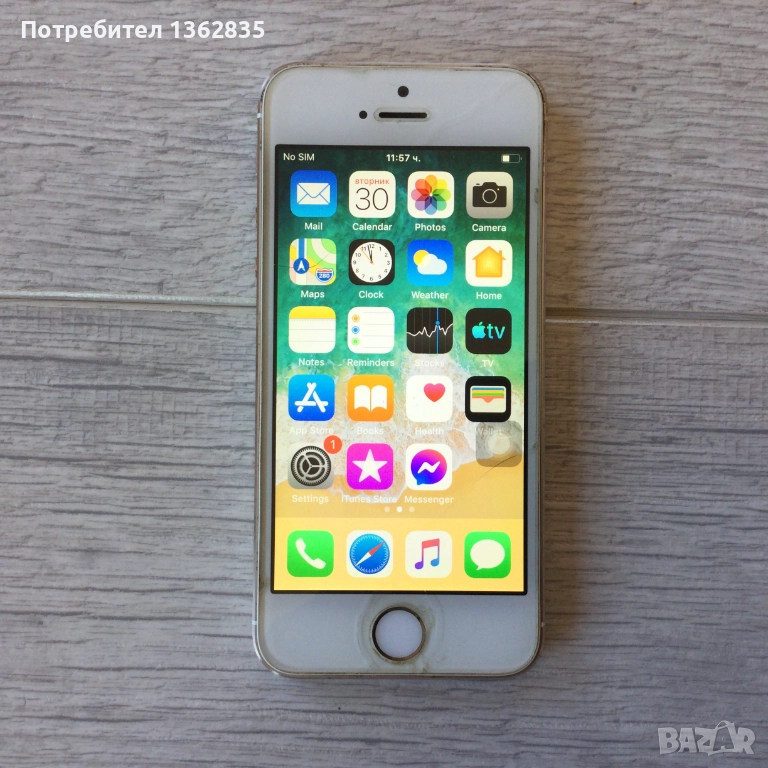 отличен IPHONE 5S GOLD 16 GB Айфон 5s без забележки от САЩ, снимка 1
